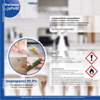 1L Isopropanol 99,9% Isopropylalkohol 2-Propanol, 1L Flasche