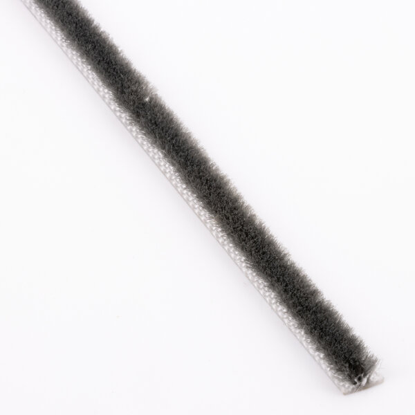 Bürstendichtung Dichtungsbürste Türbürste Breite 5 mm Höhe 3 mm Farbe Grau