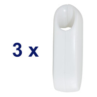 3x Kettengewicht Kettenbeschwerer weiß, 65g, für Rollokette Jalousiekette