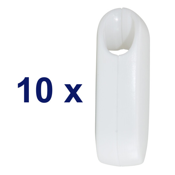 10x Kettengewicht Kettenbeschwerer weiß, 65g, für Rollokette Jalousiekette