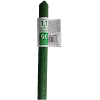 10x Pflanzstab grün 90 cm hoch, ⌀11 mm, Metall