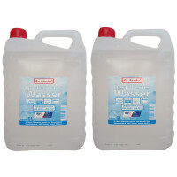 2x 5L Destilliertes Wasser / Aqua Dest, entmineralisiert, chemisch rein