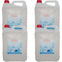 4x 5L Destilliertes Wasser / Aqua Dest, entmineralisiert, chemisch rein
