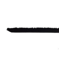 5m Selbstklebende Bürstendichtung Fußbreite 6,7 mm Höhe 25mm, Farbe: Schwarz