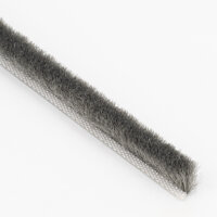 10m Bürstendichtung Dichtungsbürste Türbürste Breite 6,9mm Höhe 10mm Farbe: Grau
