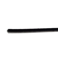 10m Selbstklebende Bürstendichtung Fußbreite 6,7 mm Höhe 3mm, Farbe: Schwarz