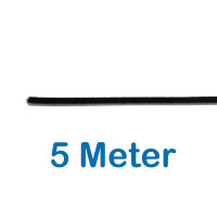 5m Selbstklebende Bürstendichtung Fußbreite 6,7 mm Höhe 3mm, Farbe: Schwarz