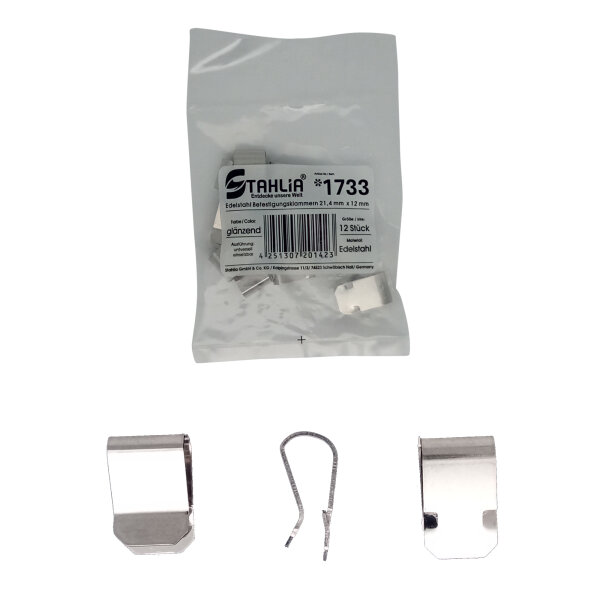 Edelstahlgewebe V2A , 60 cm breit, mit 12/24 Edelstahlklammern für Lichtschachtabdeckung 12 St.