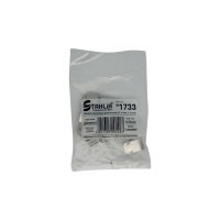 Edelstahlgewebe V2A , 60 cm breit, mit 12/24 Edelstahlklammern für Lichtschachtabdeckung 60 St.